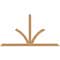 Ekena Millwork Richland Timber Gable Bracket, Western Red Cedar, 84"W x 45"H x 3 1/2"D x 3 1/2"F, 13/12 Pitch GBW084X45X0404RIC00SWR - alternate 1